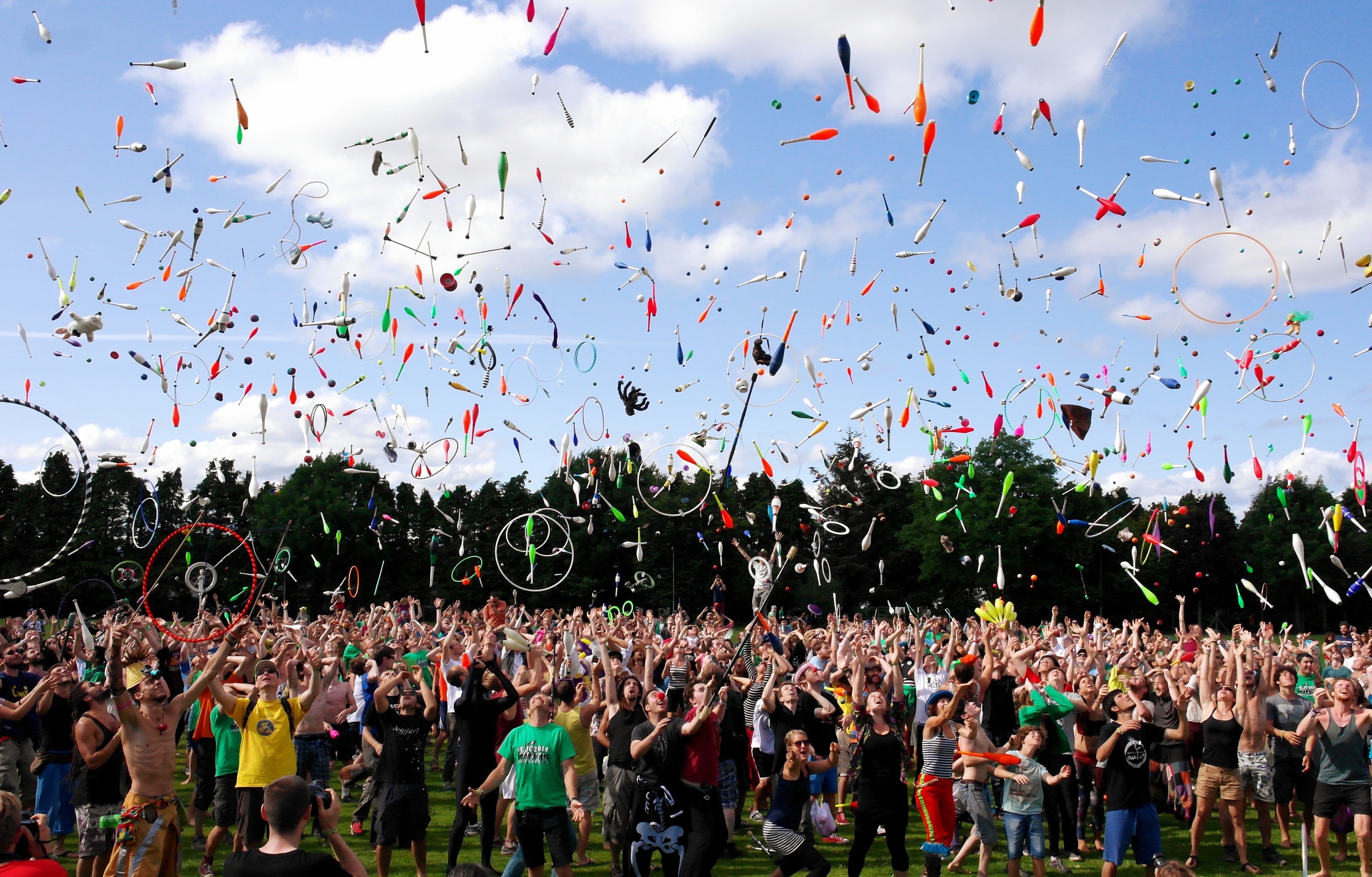 Publikum på festival.